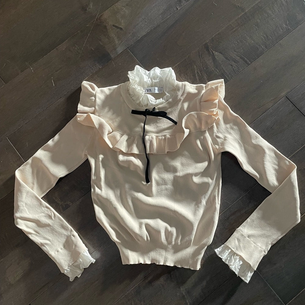 Zara cute long sleeve top